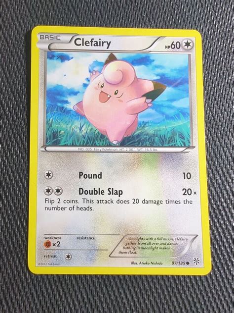 Pokémon Tcg Clefairy Black And White Plasma Storm 97135 Regular Common