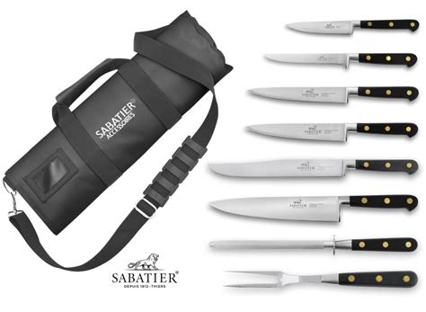 Sabatier Chef 8-piece Knife Bag Set | MyChefKnives