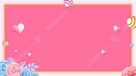 Valentine Sweet Romantic Panel Powerpoint Background For Free Download ...