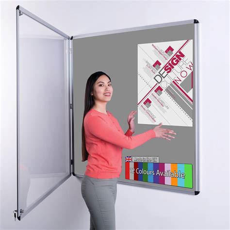 Wonderwall Lockable Notice Board Classic Tamperproof Pin Board