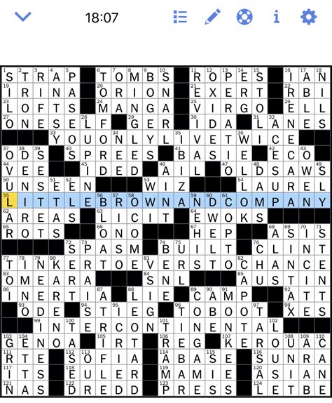 The New York Times Crossword Puzzle Solved Sundays New York Times