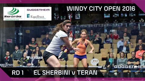 Squash El Sherbini V Teran Windy City Open 2016 Women S Rd 1