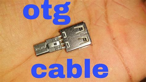 How To Make And Repair Otg Cableeasy And Homemade Youtube