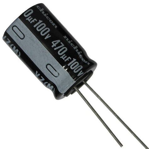 Capacitor Eletrolítico 470uf 100v Baú Da Eletrônica Baú Da Eletrônica Componentes