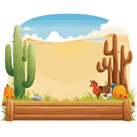 Western Theme Vector Premium Ai Generated Vector