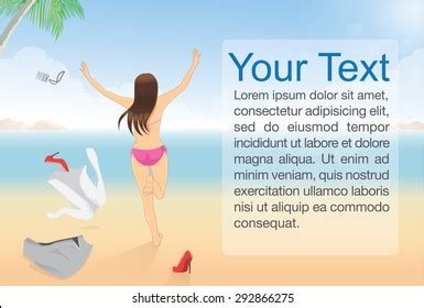 Woman Taking Off Bikini Stock Illustrations Images Vectors Shutterstock