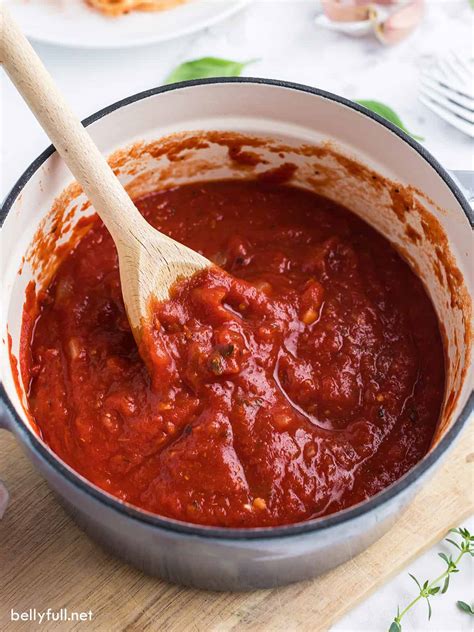 Marinara Sauce Recipe Quick And Easy Belly Full