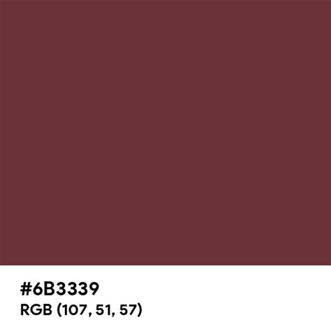 New Maroon color hex code is #6B3339