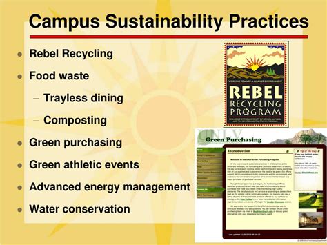 Ppt Community And Campus Sustainability Presented To Department Of