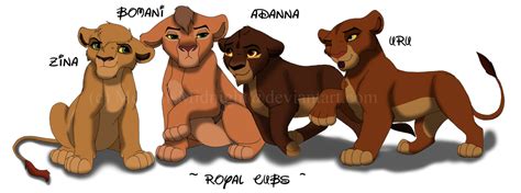 Kovu and Kiara Cubs 2 by MerlynsMidnight on DeviantArt