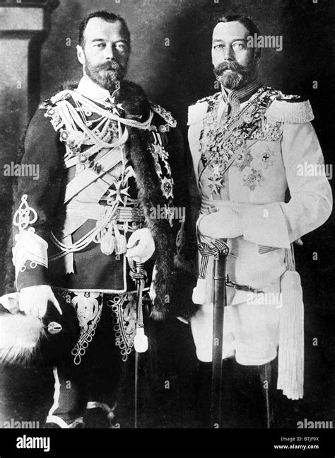 CZAR NICHOLAS II Of Russia L And KING GEORGE V Of England C Mid