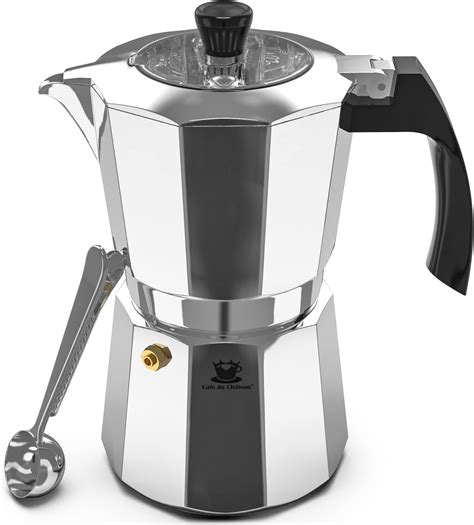 Coffee Gator Moka Pot 350ml 6 Cup Aluminium Espresso Maker Hob And Stove Top Perculator W 2