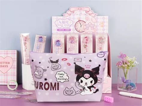 Set De Papelería Kawaii Kuromi Paquete Kit Útiles Escolares en venta en