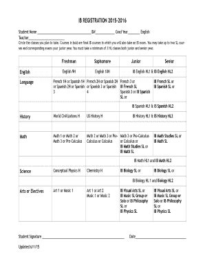 Fillable Online Grad Year English Fax Email Print PdfFiller