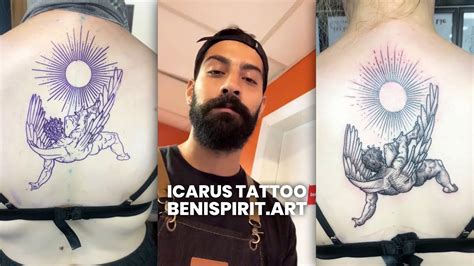 Icarus Falling Away From The Sun Tattoo By Benispirit Art Tattuba