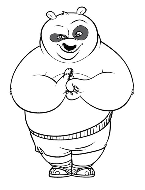 Coloriages Kung Fu Panda Films d animation Dessins à colorier