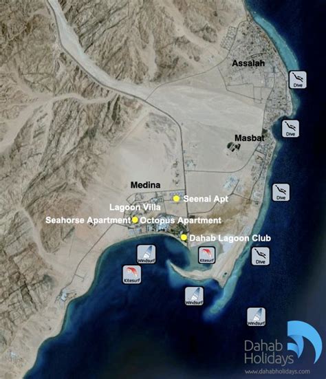 Dahab Apartment Holidays - Dahab Map