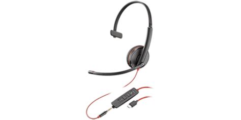 Poly Blackwire 3220 Usb Headset Buy Plantronics C3220 209745 101 Hp 80s02a6