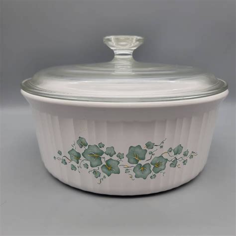 Vintage Corning Ware Callaway Quart Round Casserole Dish Vintage