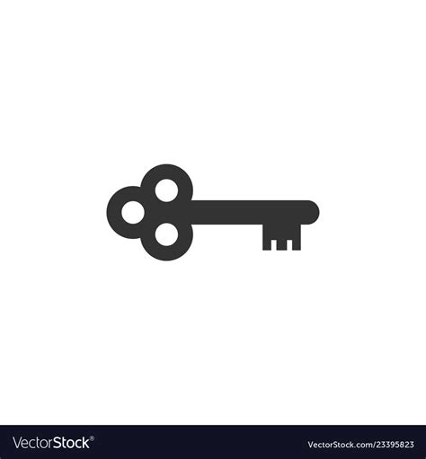 Key icon silhouette design template Royalty Free Vector