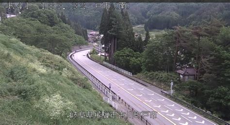 国道41号・戸市南 ライブカメラと雨雲レーダー岐阜県飛騨市