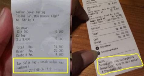 Pesan Tersembunyi Di Nota Makanan Ini Bikin Pembeli Tepuk Jidat