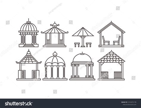 922 Gazebo Drawing Images, Stock Photos & Vectors | Shutterstock