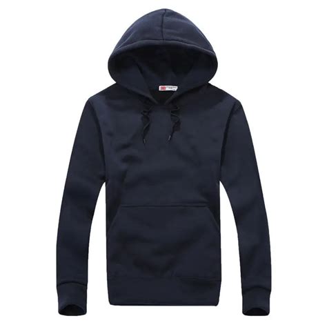 Solid Autumn Mens Hooded Sweatshirt Long Sleeve Solid Fitness Hoodie