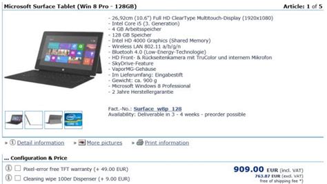 Microsoft Surface Pro Price Revealed