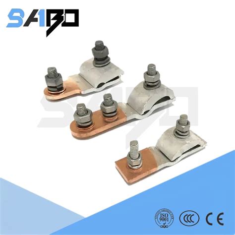 Three Bolt Copper Aluminum Span Clamp Electrical Copper Cable Clamp