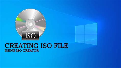 How To Create Iso File Using Simple Tool Iso Creator Youtube