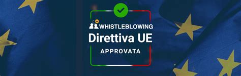 Direttiva UE sul Whistleblowing è ora ufficiale il recepimento in Italia