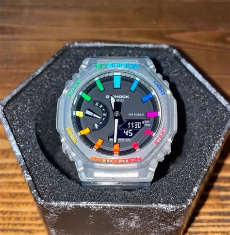 Custom Rainbowtiffany Bluepepsibatman Casio G Shock Casioak Etsy