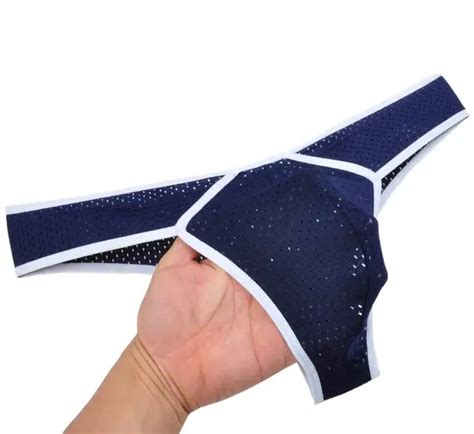 Buy Breathable Holes Sexy Mens Underwear Bikini Briefs