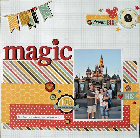 Magic Disney Scrapbooking Layouts Disney Scrapbook