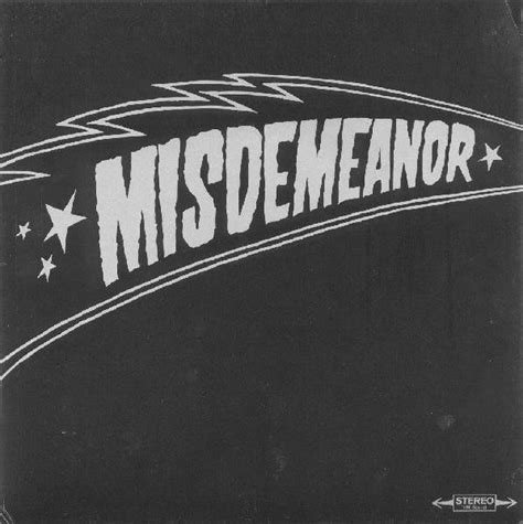 Misdemeanor - Misdemeanor EP | Releases | Discogs
