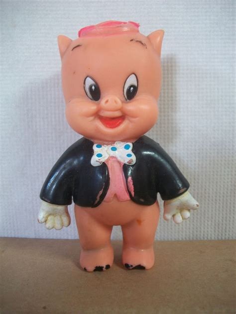 Looney Tunes Porky Pig Rubber Squeaker Toy By Etsy Squeaker Looney