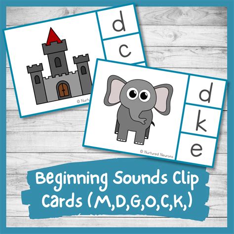 Beginning Sounds Flash Cards Amazing Preschool Printable Nurtured Neurons