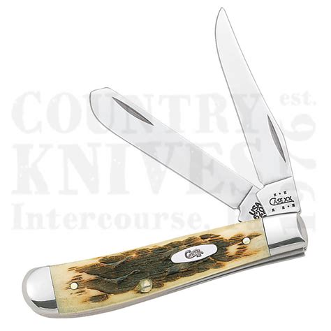 Case 013 6207 Ss Mini Trapper Amber Bone