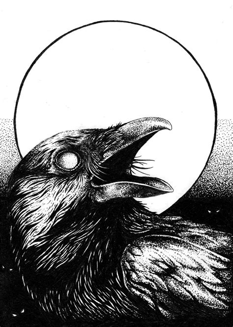 Creepy Crow Art