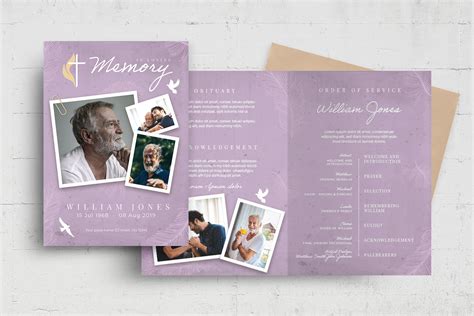 Church Funeral Program Template Psd Ai Vector Brandpacks