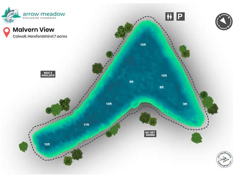 Lake Maps Arrow Meadow Fishery