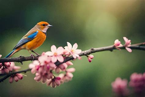 Premium Photo | Robin perched on a branch robin on branch