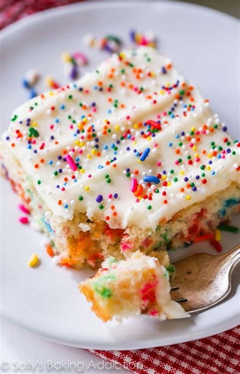 Funfetti Sheet Cake Sallys Baking Addiction