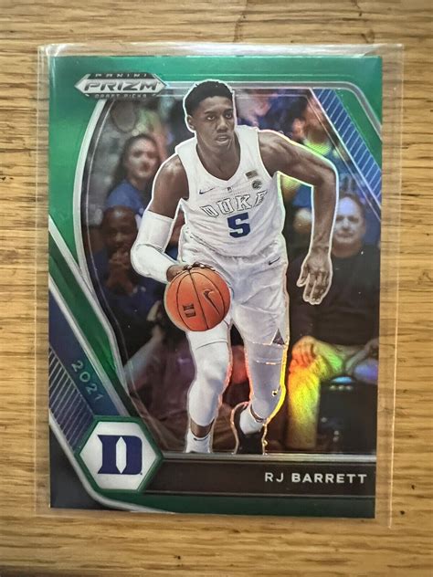 2021 22 Panini Prizm Draft Picks Green Prizm 95 RJ Barrett EBay