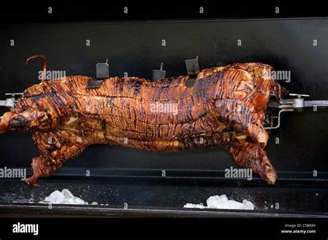 Spit Roast Pig Hi Res Stock Photography And Images Alamy