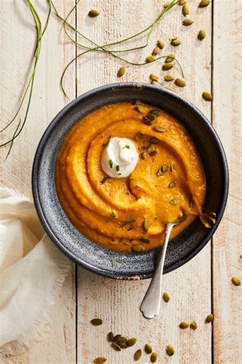 Healthy, Creamy Pumpkin Ginger Soup - Skinnytaste