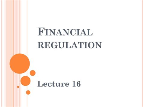 financial regulation powerpoint    id