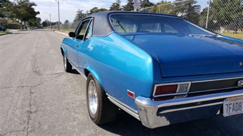 1969 Nova Ss 396 Lemans Blue In Excellent Condition For Sale