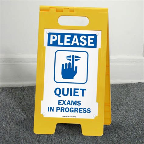 Quiet Please Exam In Progress Sign